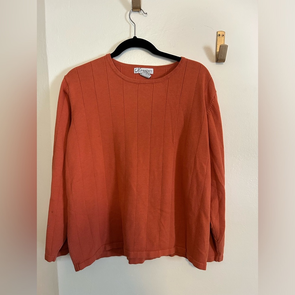 Orange textured top